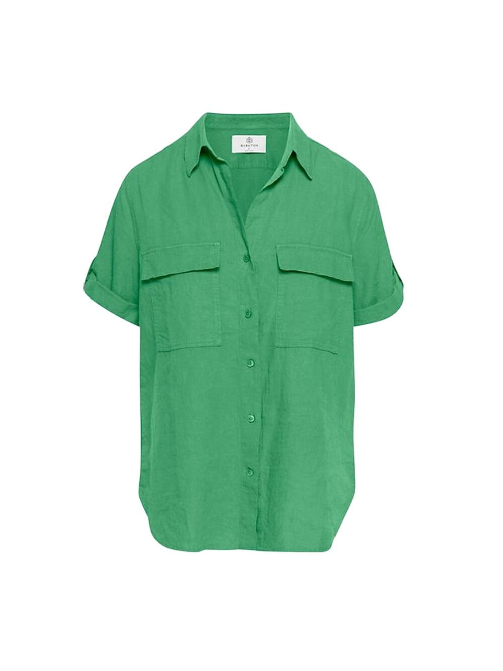 Babaton Utility Green Camp Shirt Size S